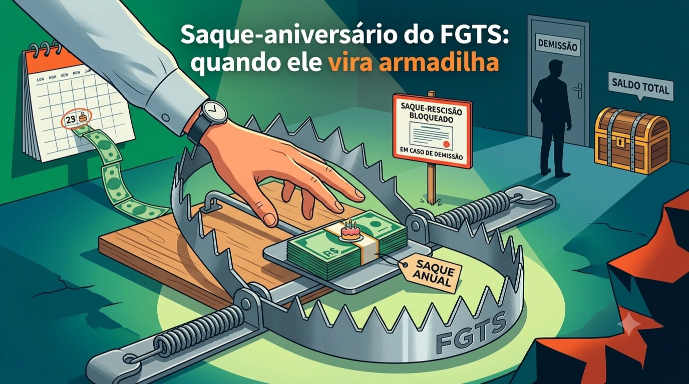 FGTS e benefícios — Saque-aniversário do FGTS: quando ele vira armadilha