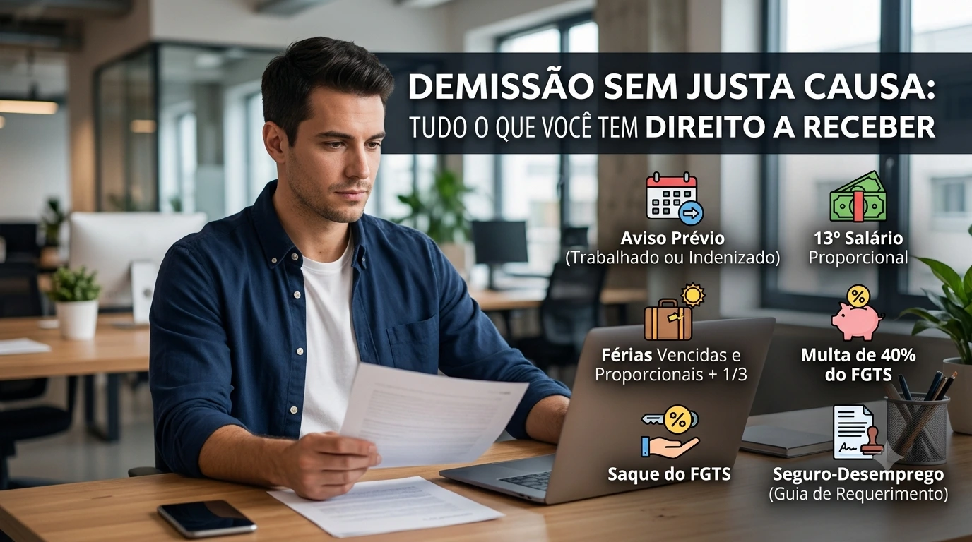 Rescisão e demissão — Demissão sem justa causa: tudo o que você tem direito a receber